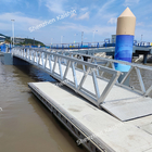 Marine Aluminium Gangway 500mm Freeboard Floating Dock Gangway WPC Decking