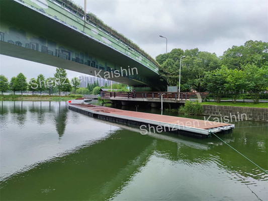 Marine Stable Movable Boating Float Pontoon Aluminum Floating Dock For Jetty