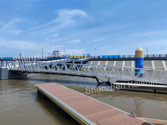 Marine Stable Movable Boating Float Pontoon Aluminum Floating Dock For Jetty