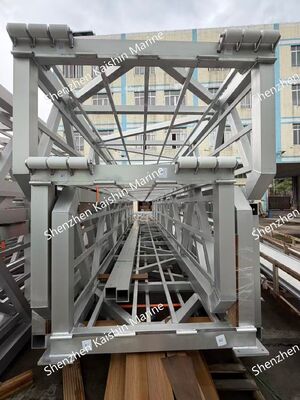 海上用アルミニウム通路,積載容量400kg/sqm,使用寿命15-20年,浮遊ドックの防滑デッキ